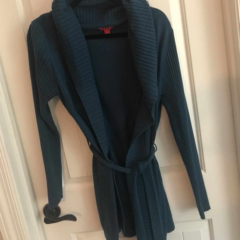 Bluish green Cardigan wrap