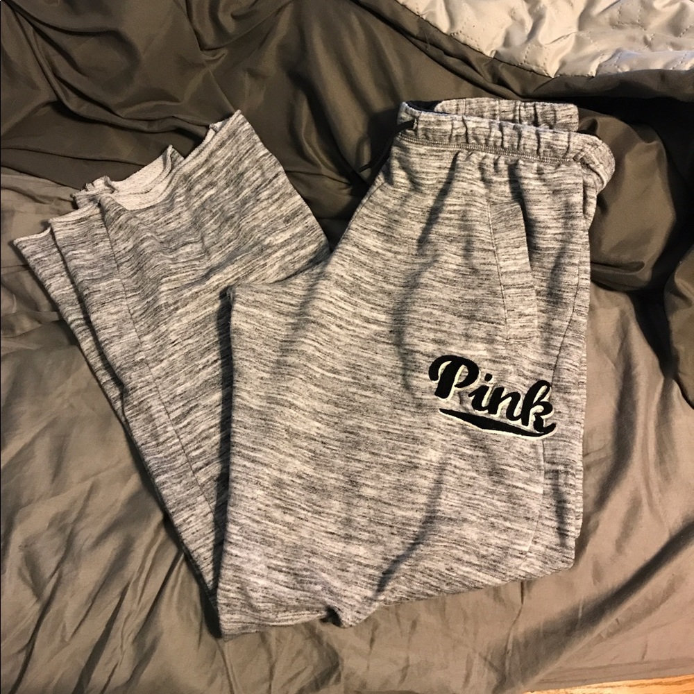 Victoria's Secret pink gray sweatpants