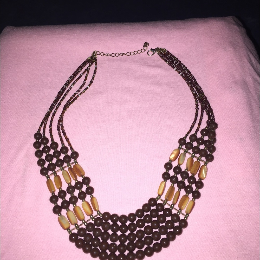 💜Awesome brown necklace💜