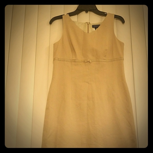 Sleeveless Khaki Dress - Picture 1 of 2