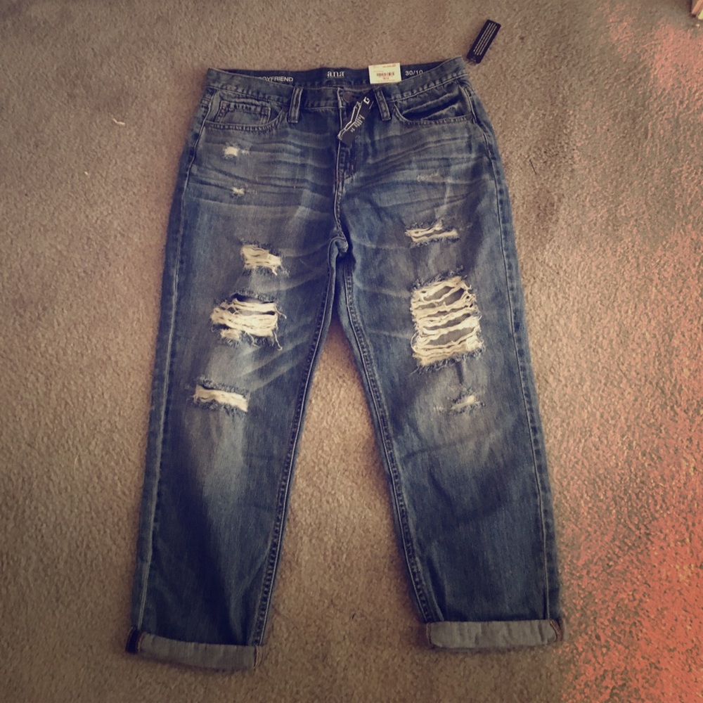 Ana boyfriend distressed jeans