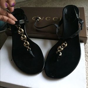 Black Gucci Sandals