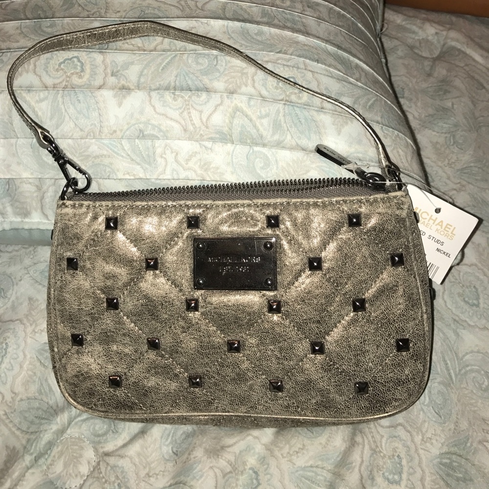 Michael Kors Quilted Studs Wristlet