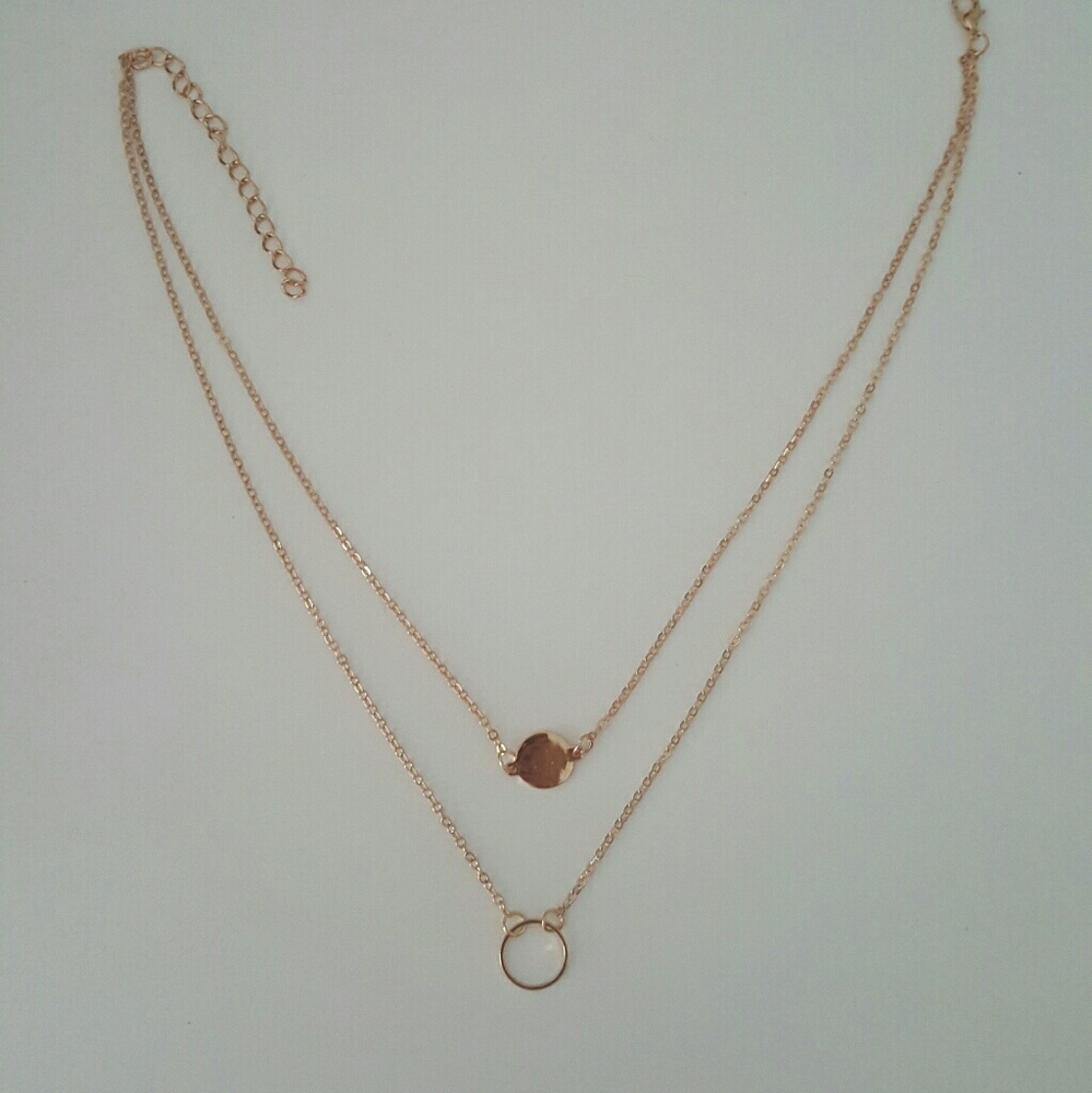 Double chain necklace