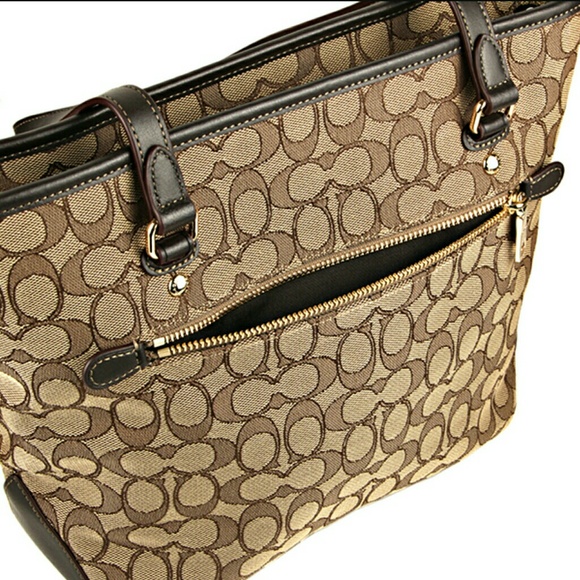 🌸SOLD🌸COACH outline signature tote bag - Picture 3 of 8