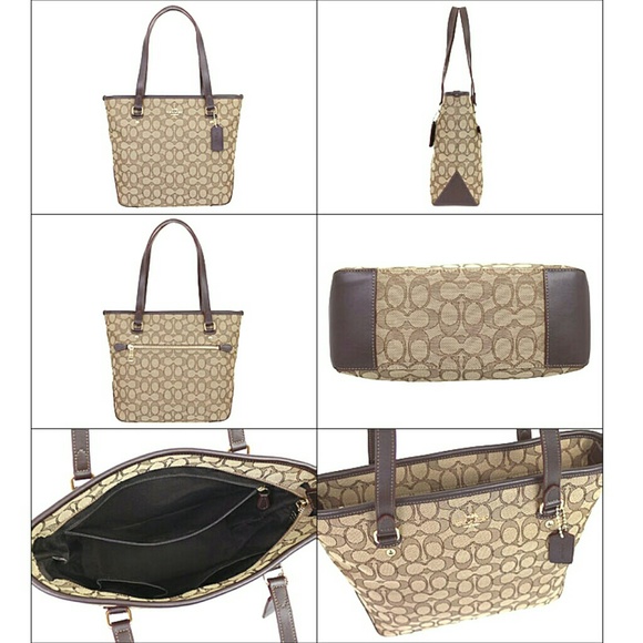 🌸SOLD🌸COACH outline signature tote bag - Picture 4 of 8