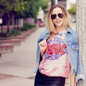 Macy's ACDC vintage style boyfriend tee ⚡️