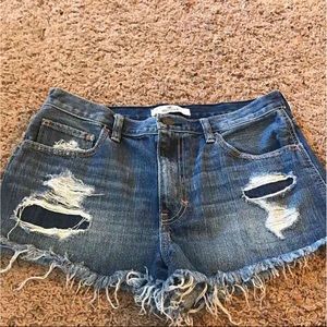 Hi-rise Hollister shorts