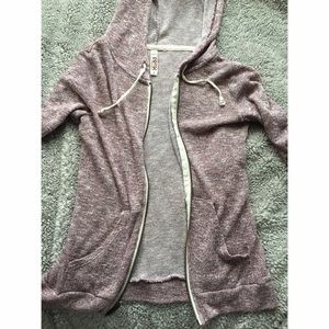 Mauve zip up hoodie