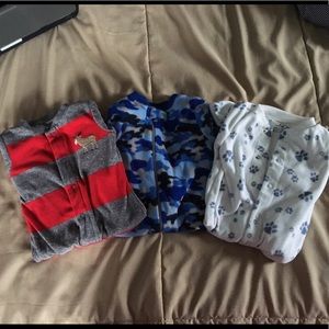 Baby Boy Fleece Footie Pajamas Size 3-6 Months