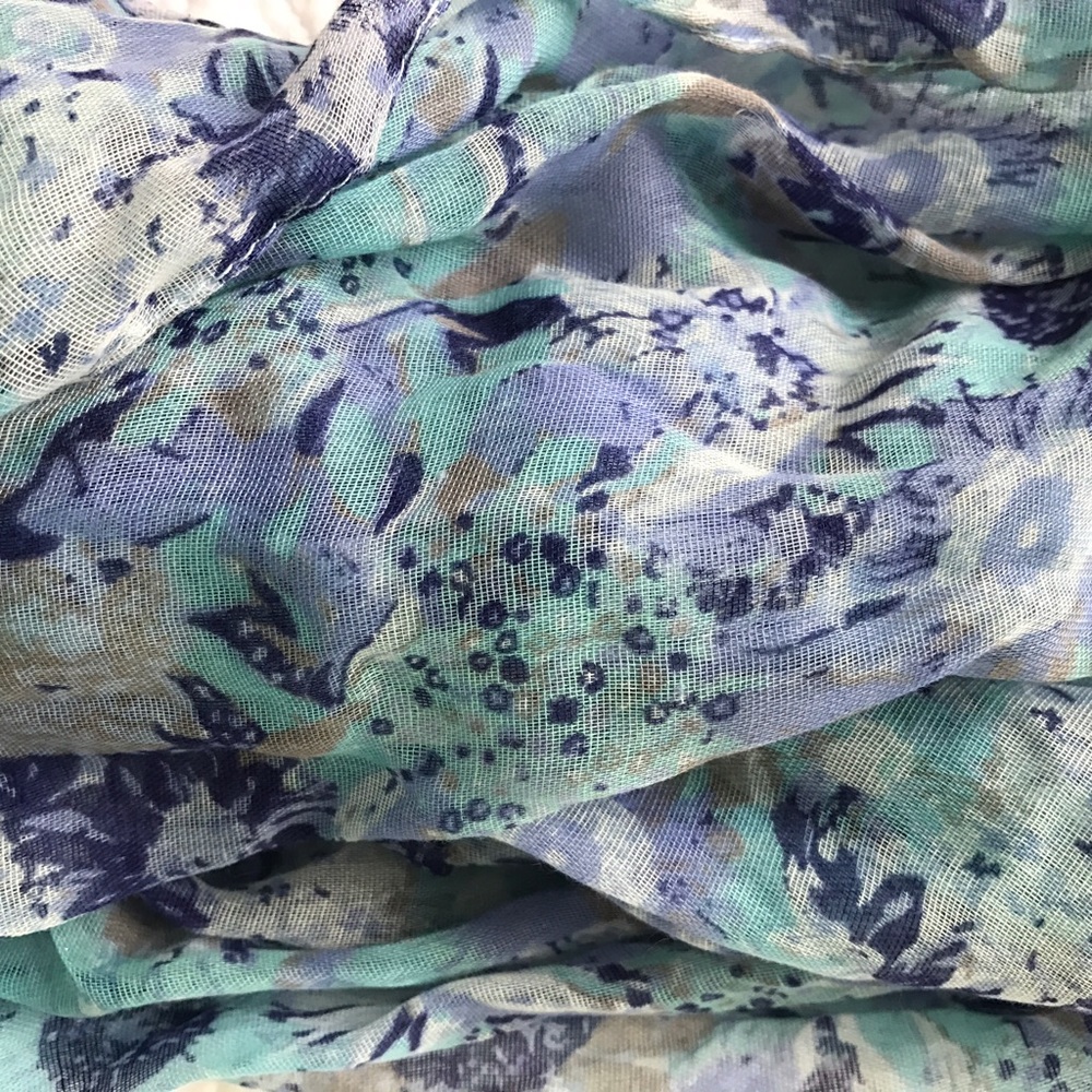 Blue Print Infinity Scarf NWT