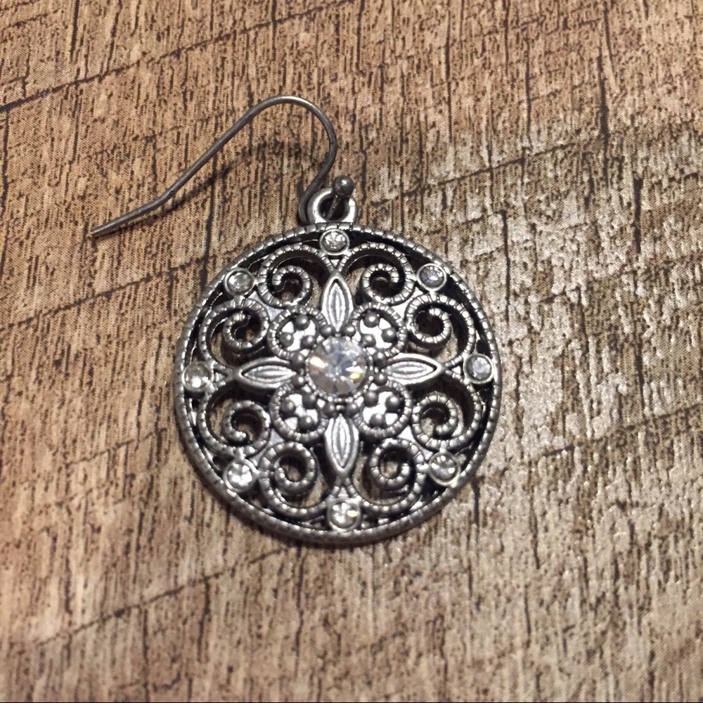 Rustic Circle Earrings