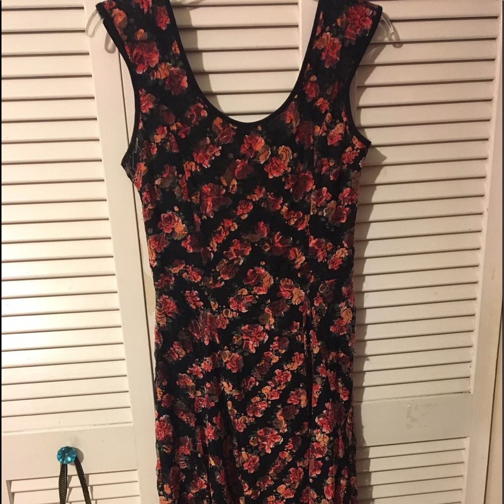 American Rag red floral dress