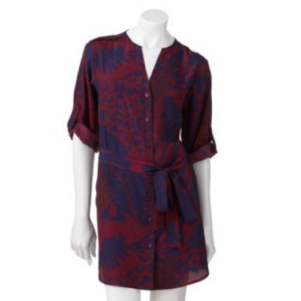 Navy and Maroon dress!