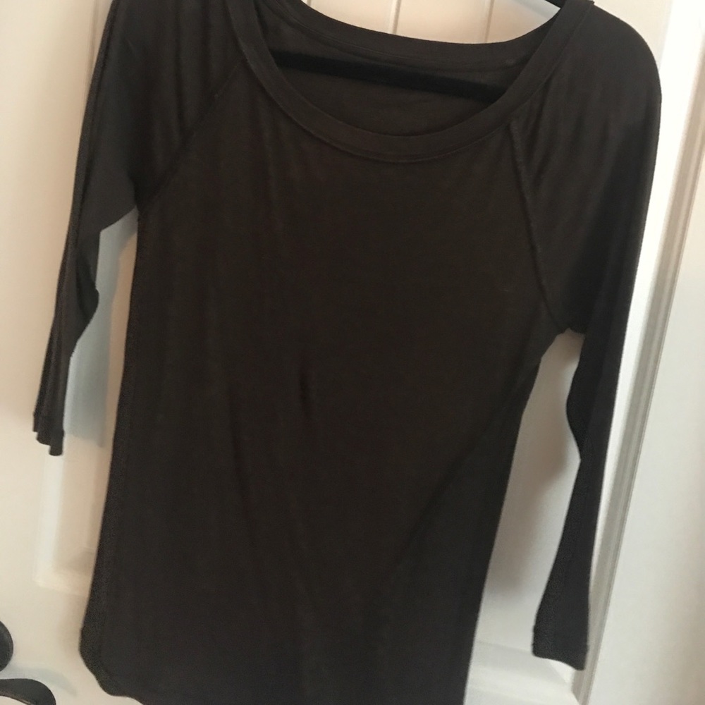 Brown 3/4 sleeve T from the Gap