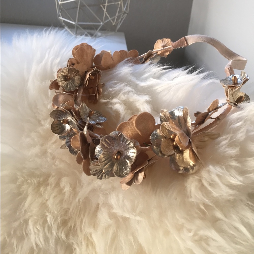 Guilded Floral Wreath headband