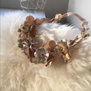 Guilded Floral Wreath headband