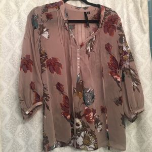 ✨ Gorgeous Nordstrom Floral Sheer Blouse ✨