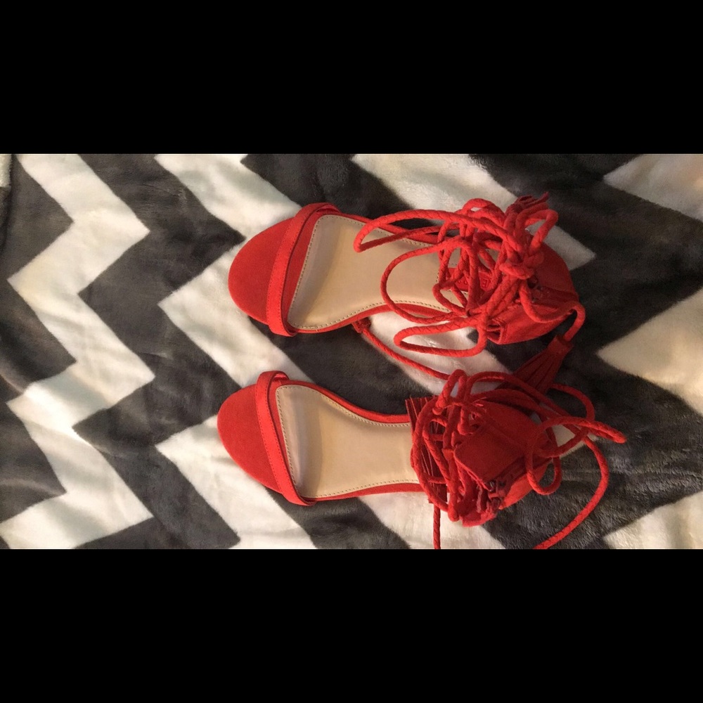 Red Forever 21 Gladiator Sandals