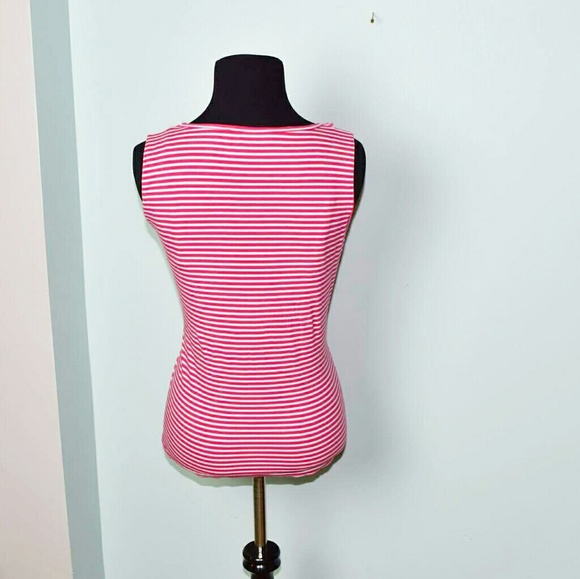 Jones New York Pink Striped Blouse - Picture 2 of 2