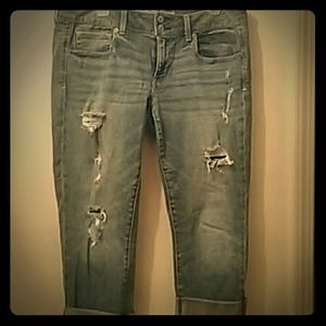 American Eagle Strech Capri  Denim Jean