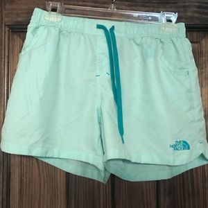 North face sea foam athletic shorts