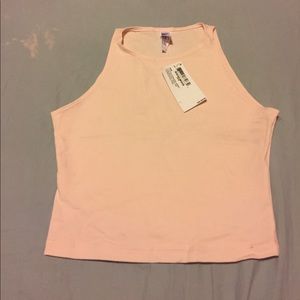 American Apparel Pastel Pink Crop Top
