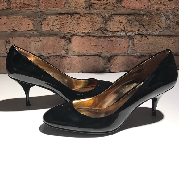 Coach 3" Patent Leather Office Chic Heel, Size 10 - Picture 4 of 6