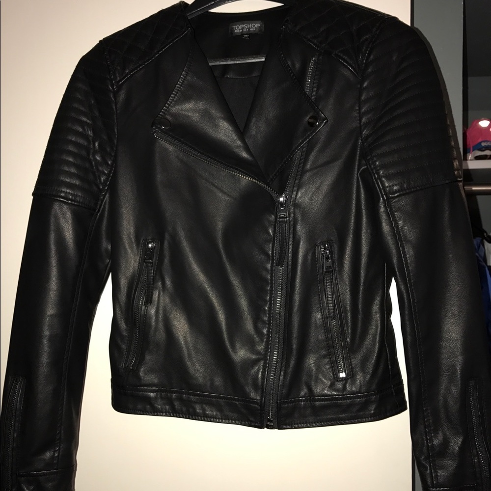 Top shop leather jacket