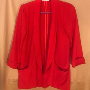Lush Brand Red Fashion Blazer