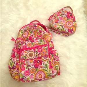 Vera Bradley Bookbag and Lunchbox