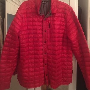 Red North Face Thermoball Jacket