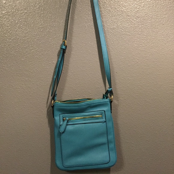 Blue Pleather Crossbody Purse - Picture 2 of 2