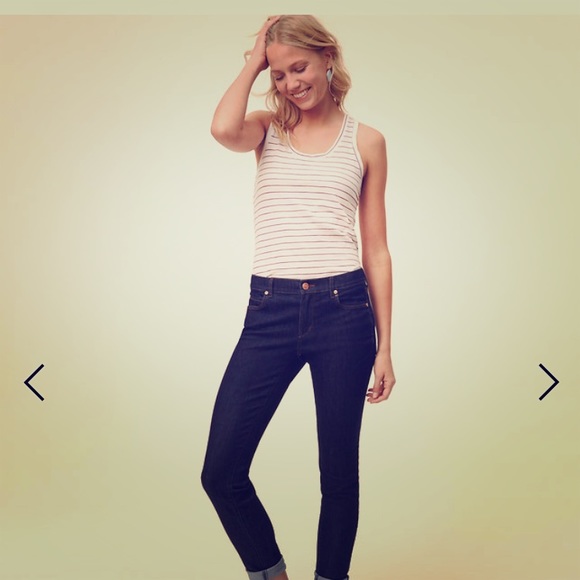 Loft Modern Skinny Jeans, dark rinse - Picture 1 of 7