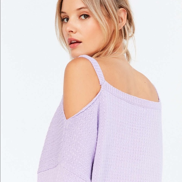 NWT UO Off Shoulder Sweater in Lavender - Picture 3 of 4