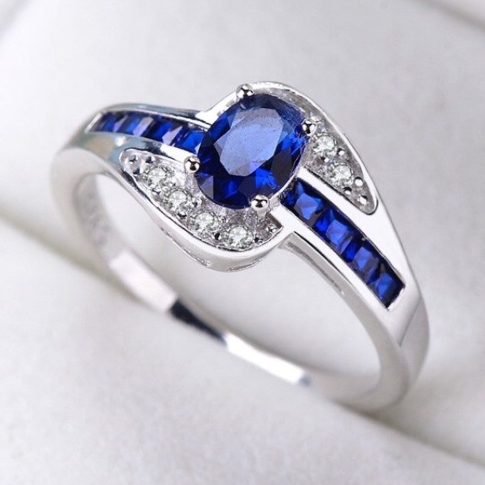 💙Men’s/Ladies,New Fashion Sapphire Blue  Ring💙
