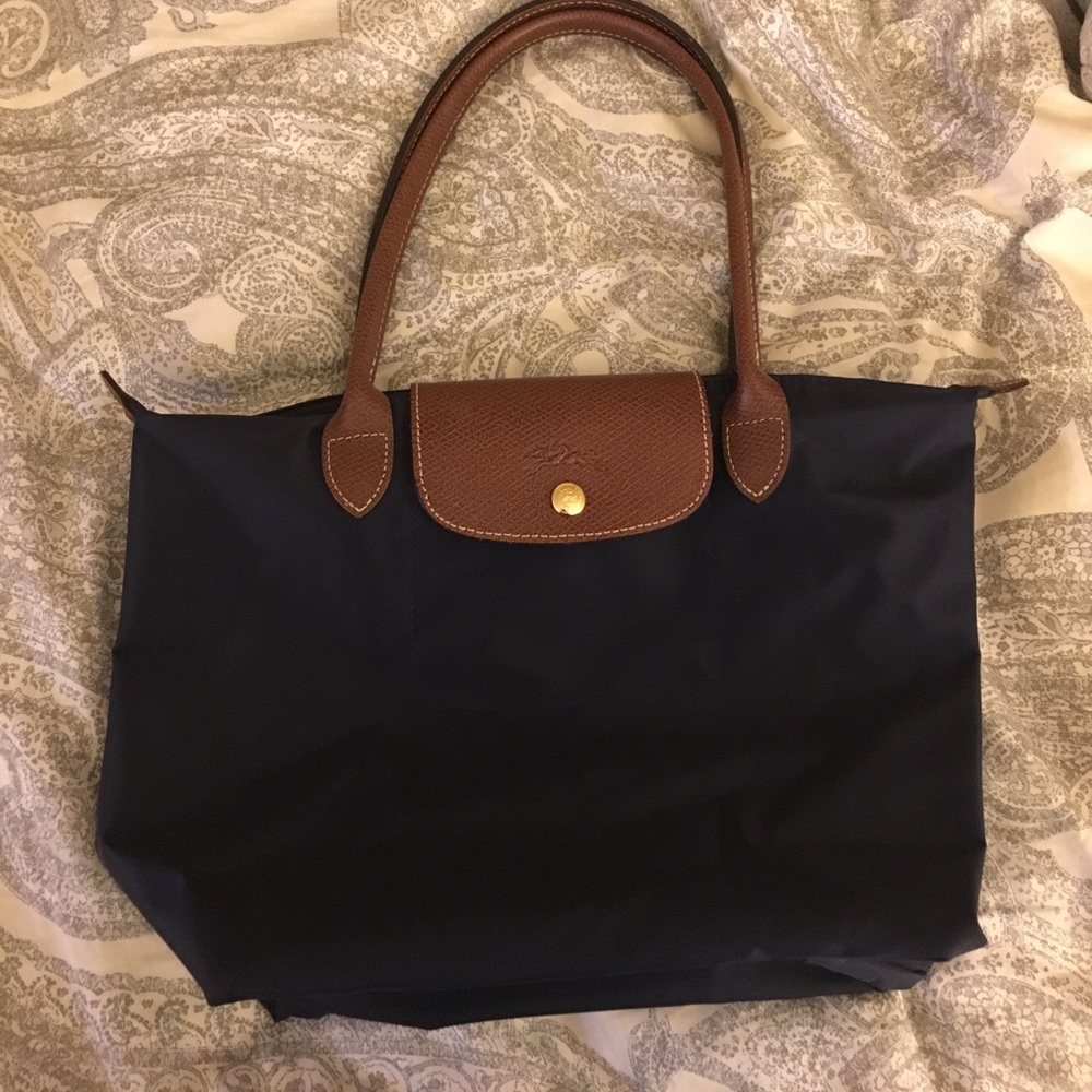Navy Longchamp purse