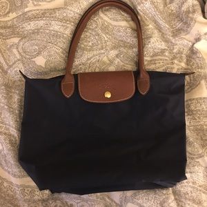 Navy Longchamp purse