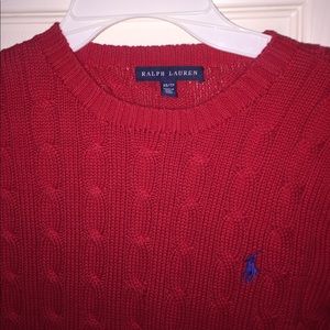 red Ralph Lauren sweater