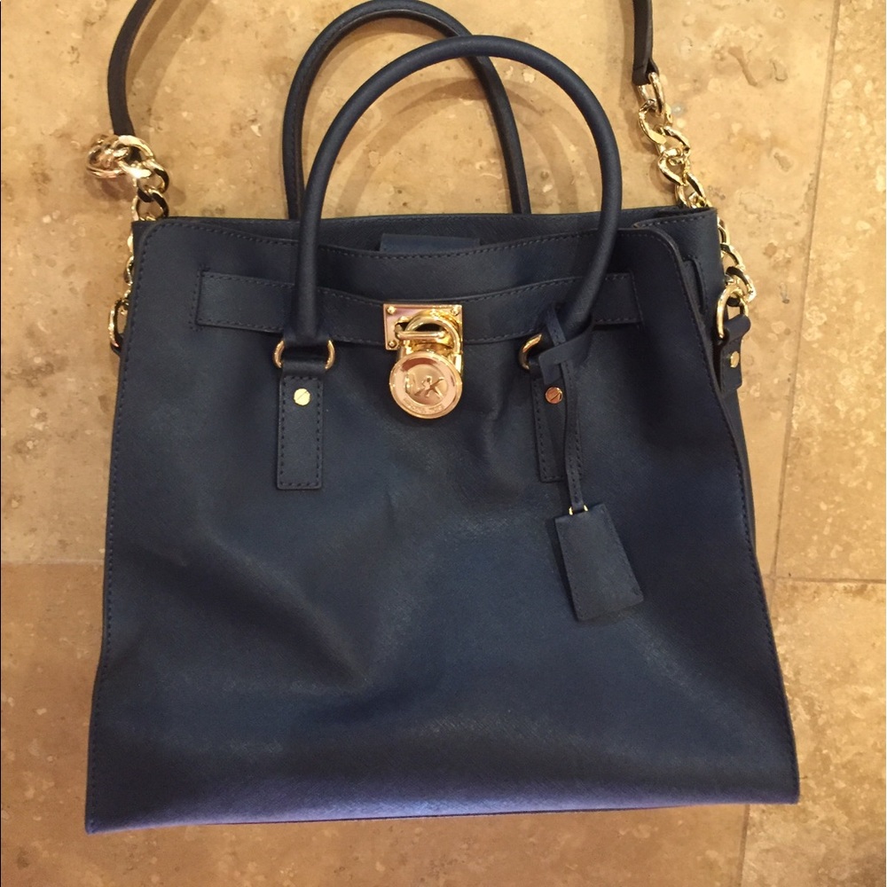Michael Kors navy blue purse