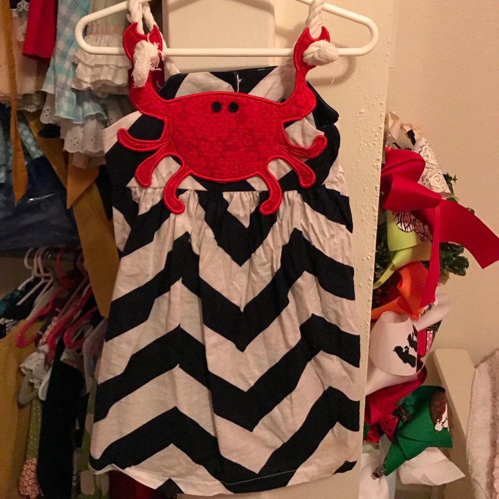 Mud pie crab dress size 4t
