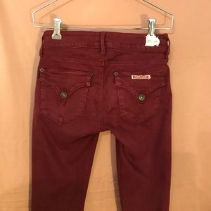 Maroon Hudson Skinny Jeans