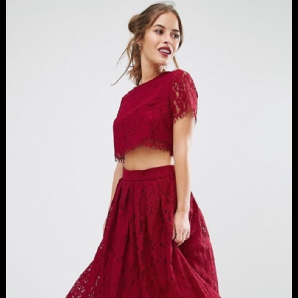 ASOS 2 in 1 Lace Dress