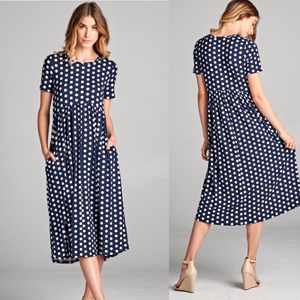 Polka Dot Midi Dress
