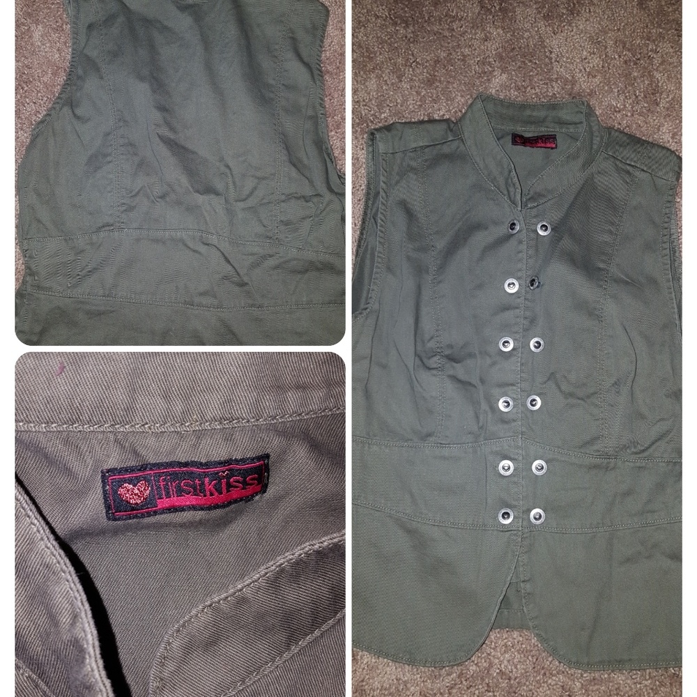 Firsr kiss green vest top