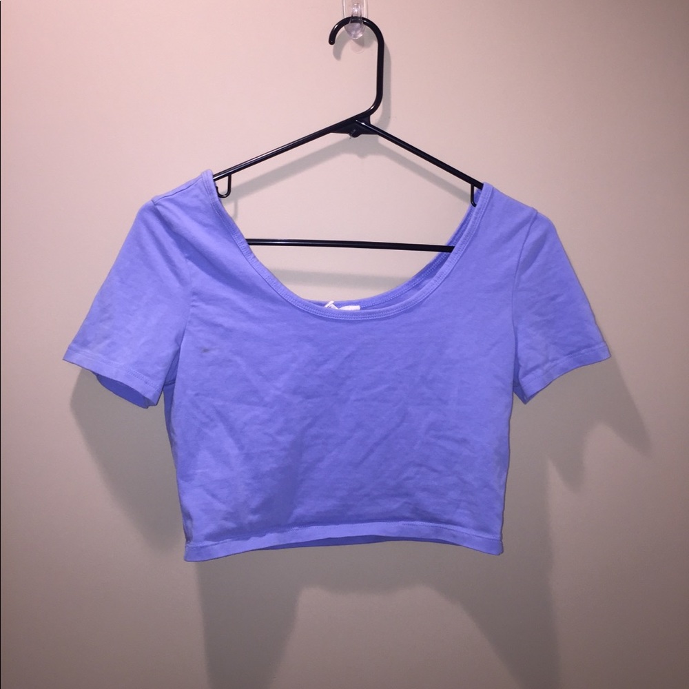Cute lavender crop top