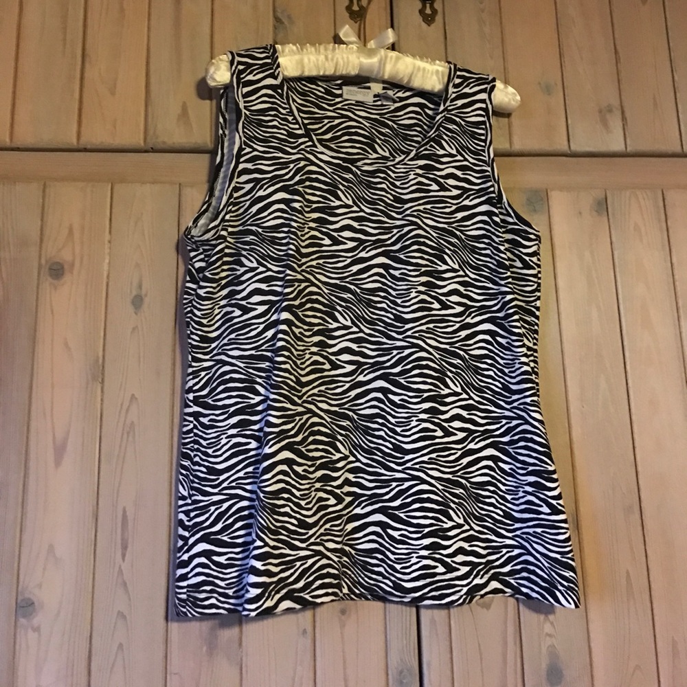 Black and White stripe tank top