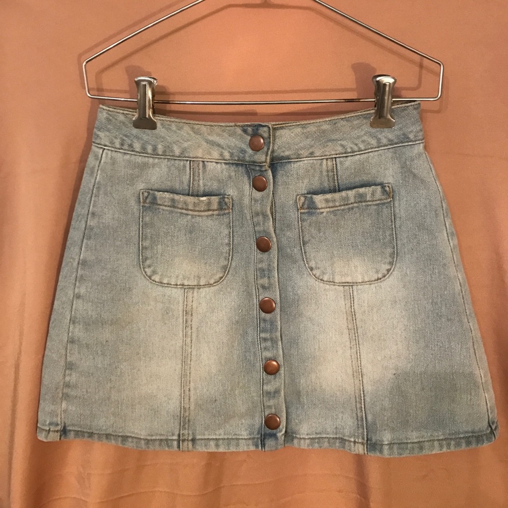 High waisted Brandy Melville Jean Skirt