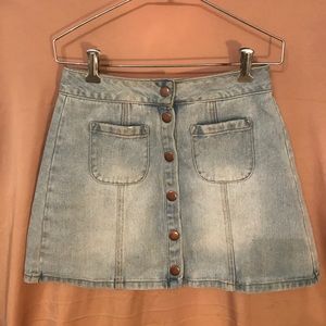 High waisted Brandy Melville Jean Skirt