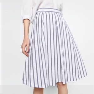 Zara fine pleated midi skirt